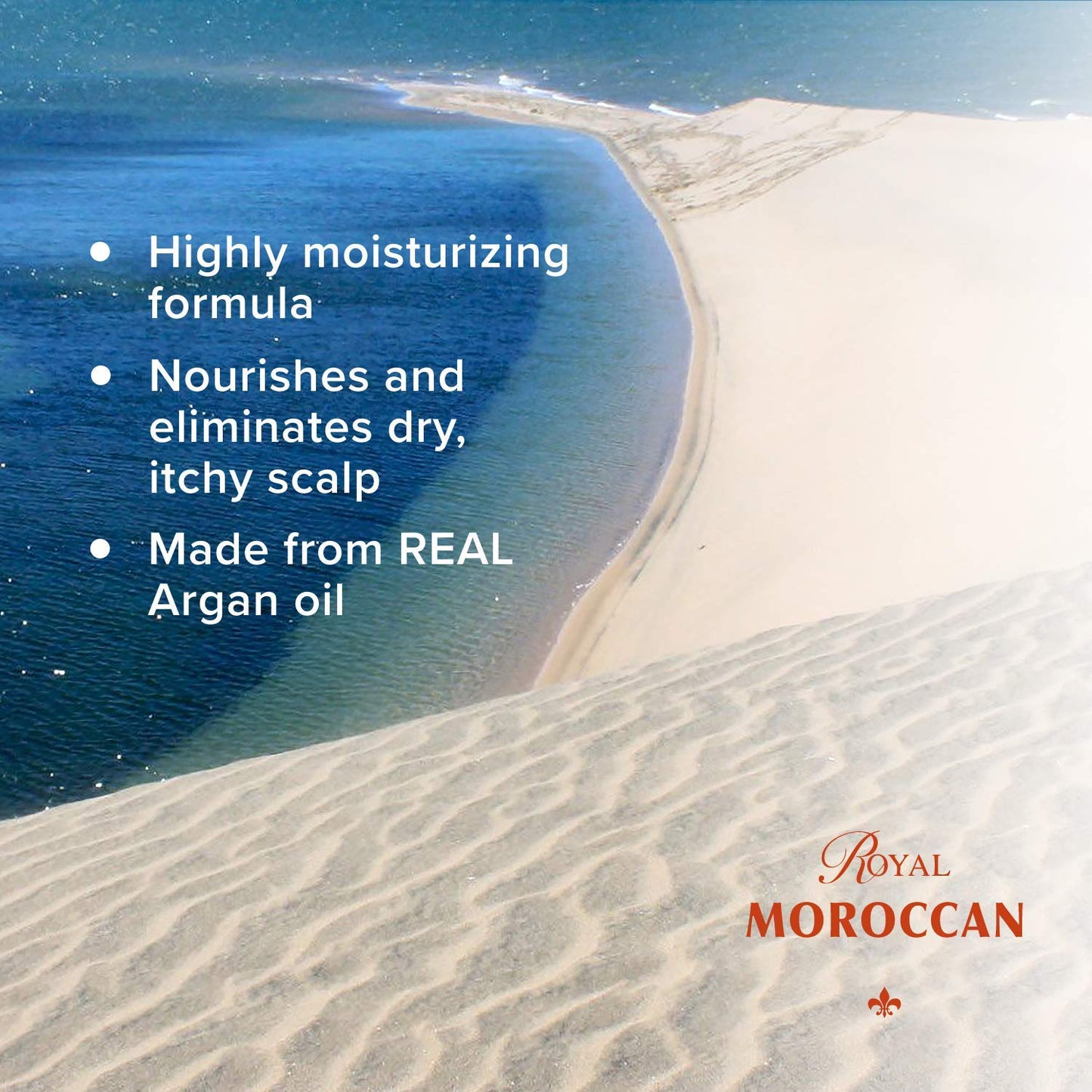 Royal Moroccan Hair Mask Treatment for Dry Hair - Moisturizing, Repairs, Restores Strength 250 ml / 8.45 fl.oz, Argan Oil for Co