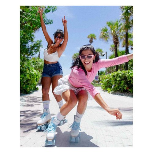 Impala Rollerskates Girl's Impala Quad Skate (Big Kid/Adult) White Ice 10 (US Men's 8, Women's 10) M