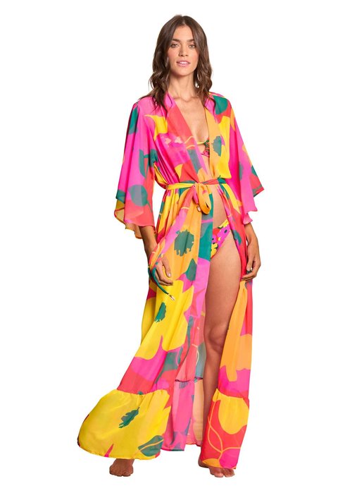 Maaji Womens Kimono Swimwear Cover Up, Open Miscellaneous, Medium US