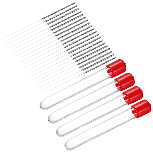 MECCANIXITY 20Pcs 3D Printer Nozzle Cleaning Kit Precision 0.2mm Stainless Steel Cleaner Needles for 3D Printer Clog Removal, Maintenance