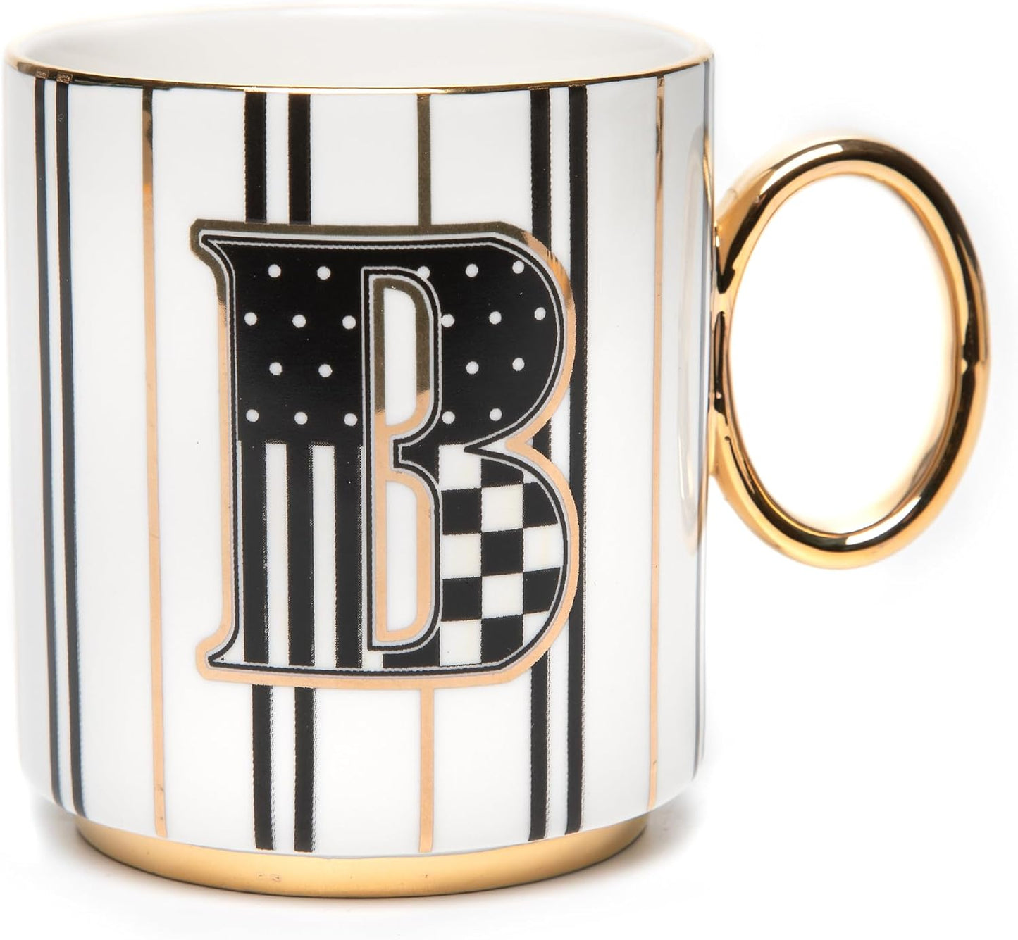 MACKENZIE-CHILDS My Mug, Decorative Ceramic Coffee Mug with Handle, B