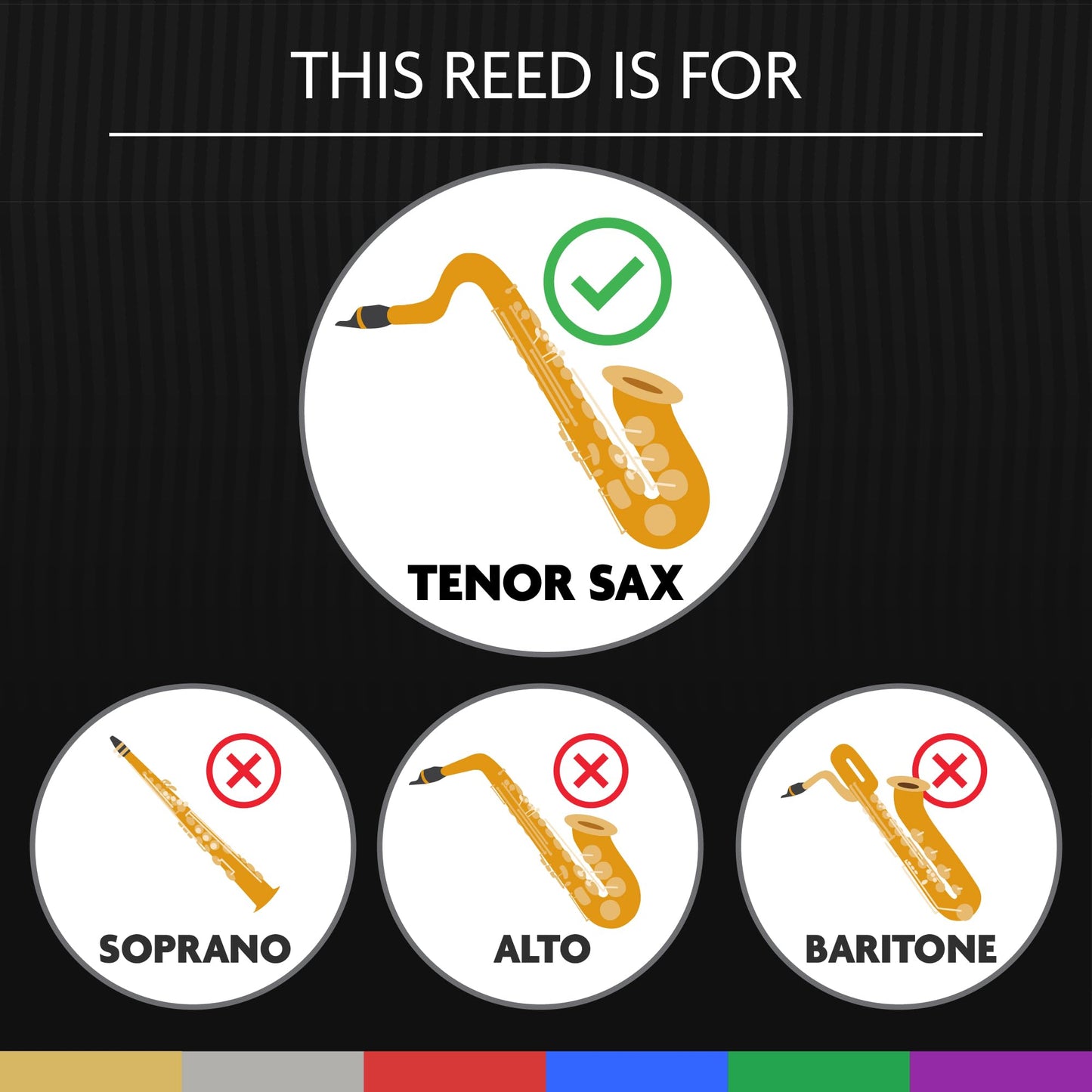 L  Gre Reeds - Tenor Saxophone Reed, American Cut, Strength 3.75 (Tsa3.75) - Premium Synthetic Woodwind Reed