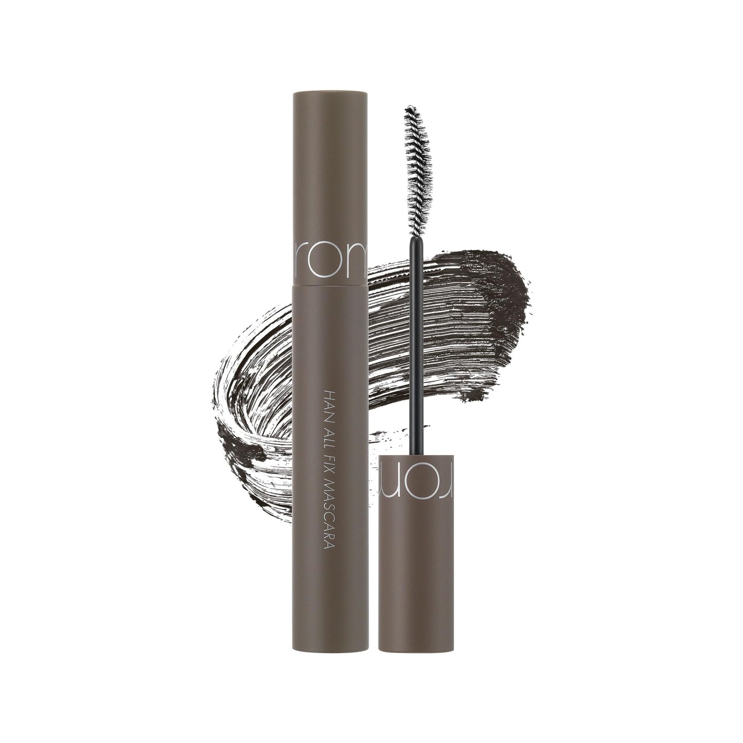 rom&nd HAN ALL FIX MASCARA L02 Long Ash, Intense Length, Smudge-Proof, Clump-Free, Long-Lasting, Volumizing, Buildable & Lightwe