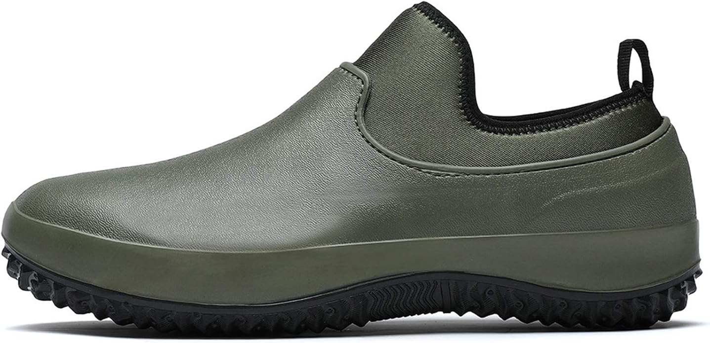 Nutteri Garden Shoes Men's Waterproof Gardening Rain Boots Unisex Outdoor Footwear for Camping Lawn Care and Yard Work