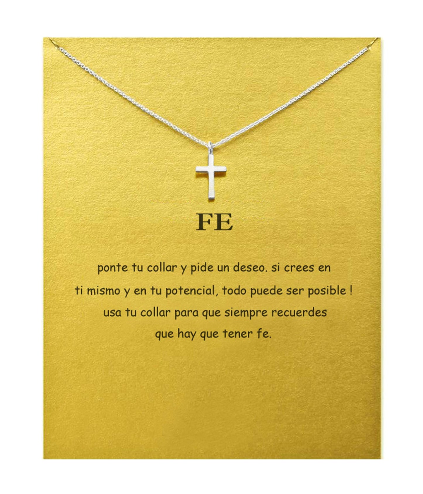 Baydurcan Cross Necklace with Message Card Gift Card (Cross)