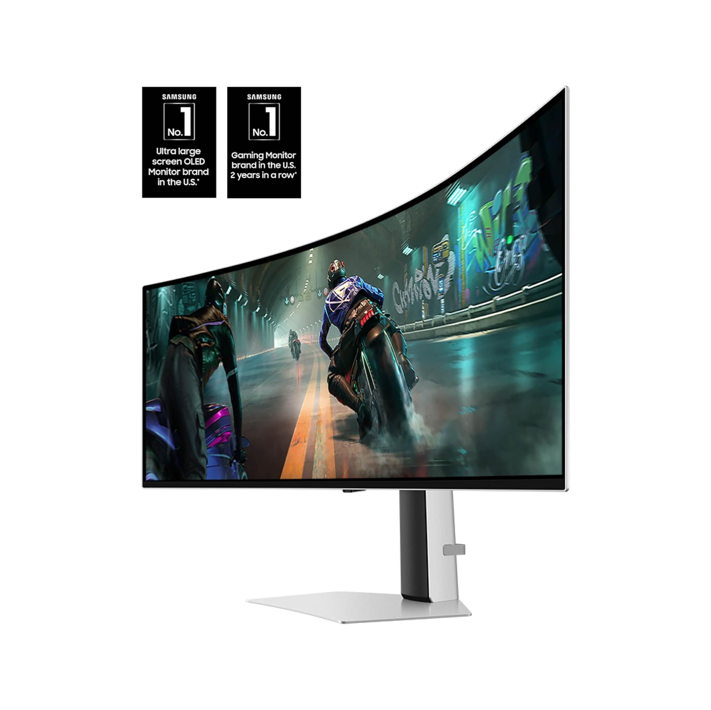 Samsung 49" Odyssey OLED G9 (G91SD) Dual QHD QD-OLED G-Sync Compatible Curved Gaming Monitor, 144Hz, 0.03ms, AMD FreeSync Premium Pro, Ergonomic Stand, 3 Year Warranty, LS49DG910SNXZA