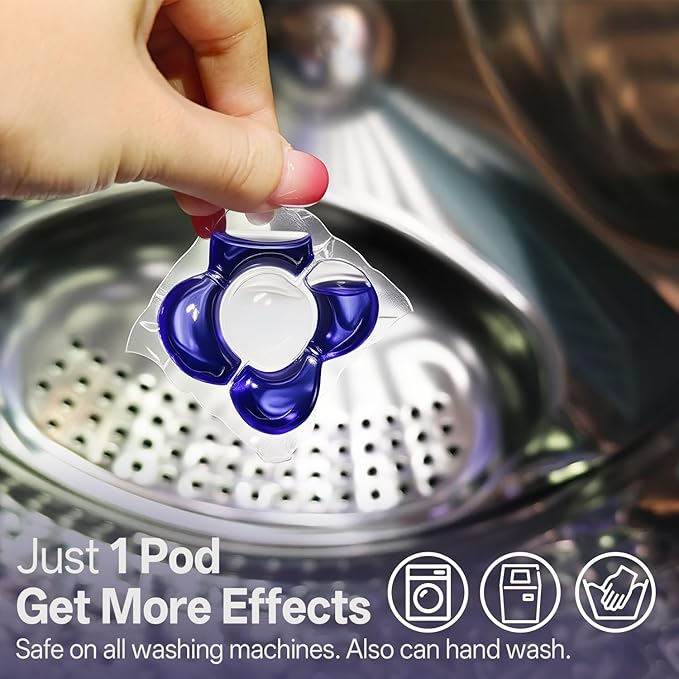 All-in-1 Laundry Detergent Pods | 10X Deep Clean | Prevents Color Bleed, Eliminates Odors & Locks in Floral Freshness | with Color Protection Technology | 5-in-1 Power, 40 Count