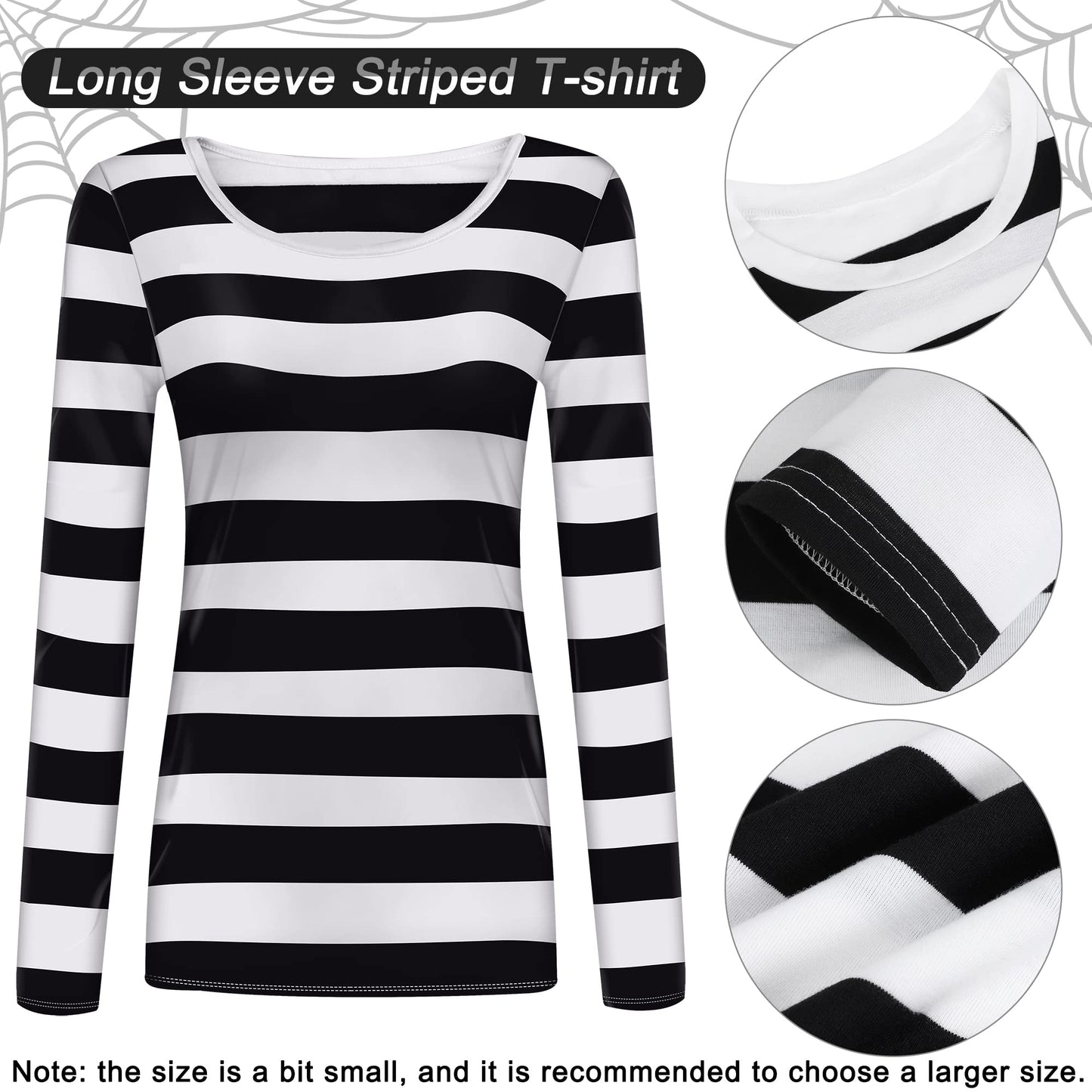 URATOT Women's Robber Costume Set Cosplay Thief Accessories for Halloween Party
