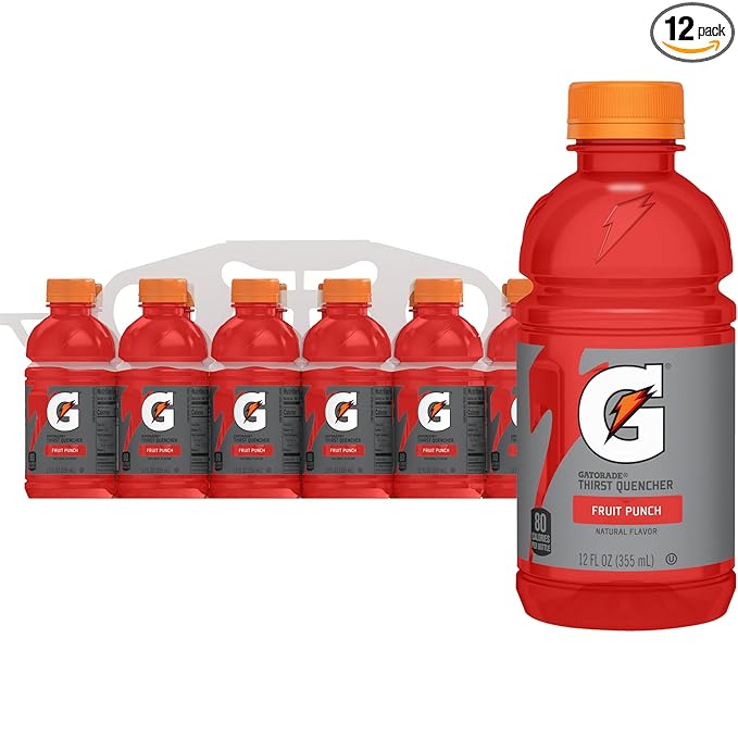 Gatorade Fruit Punch, 12 Fl Oz Bottles, 12 Pack