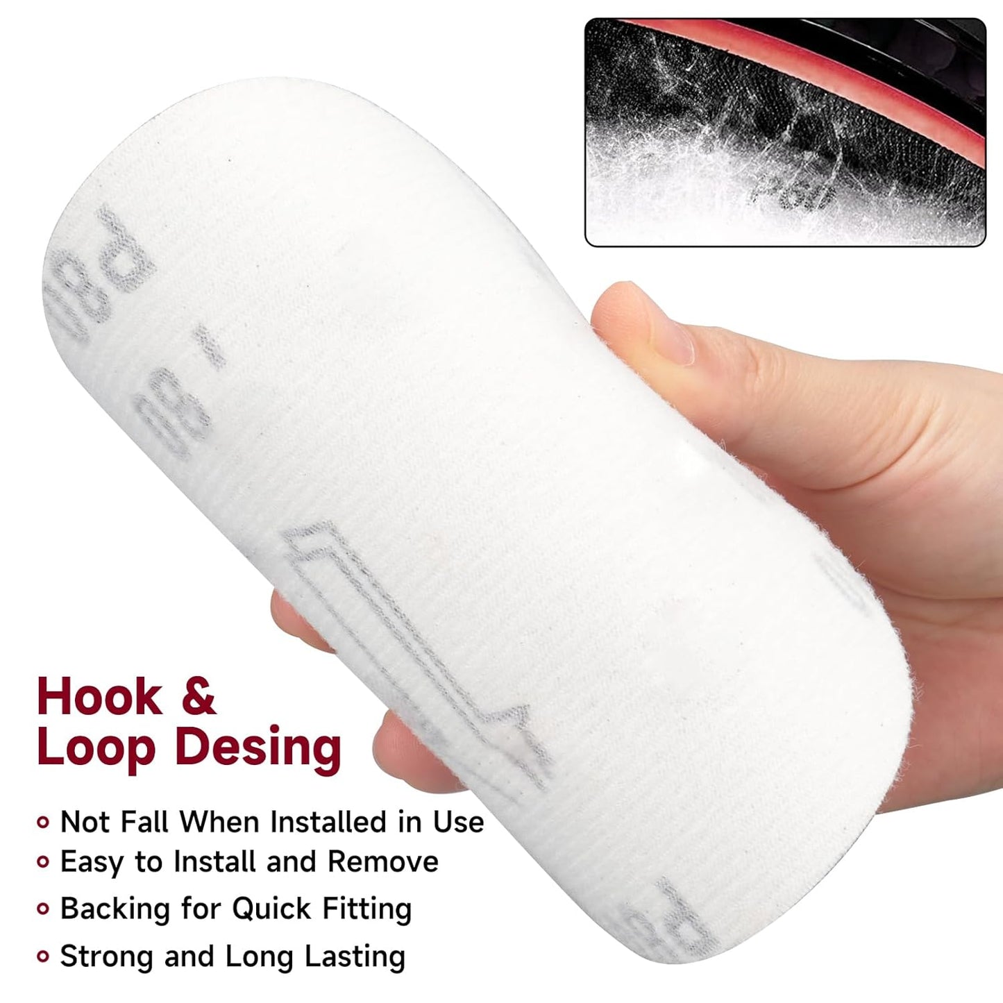 5 Inch 100 PCS Sanding Disc 1500 Grit,Hook and Loop Sanding Discs for Random Orbital Sander
