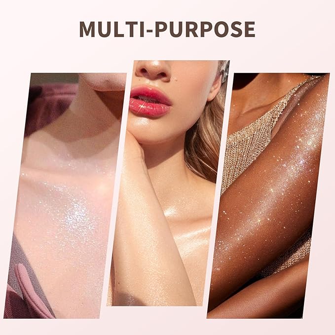 Color Nymph Liquid Highlighters Gel Cream Highlighter Makeup Glow Lotion Chameleon Chrome Shimmer Beauty Make Up Highlighter For Face Eye Body - 01# Rose Gold