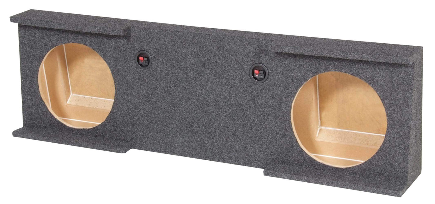 Q Power Gmc12 2007 4Door Dual 12-Inch Custom Fit Speaker Box For Gm/Chevy Crew Cab 4-Door Trucks 2007-2013
