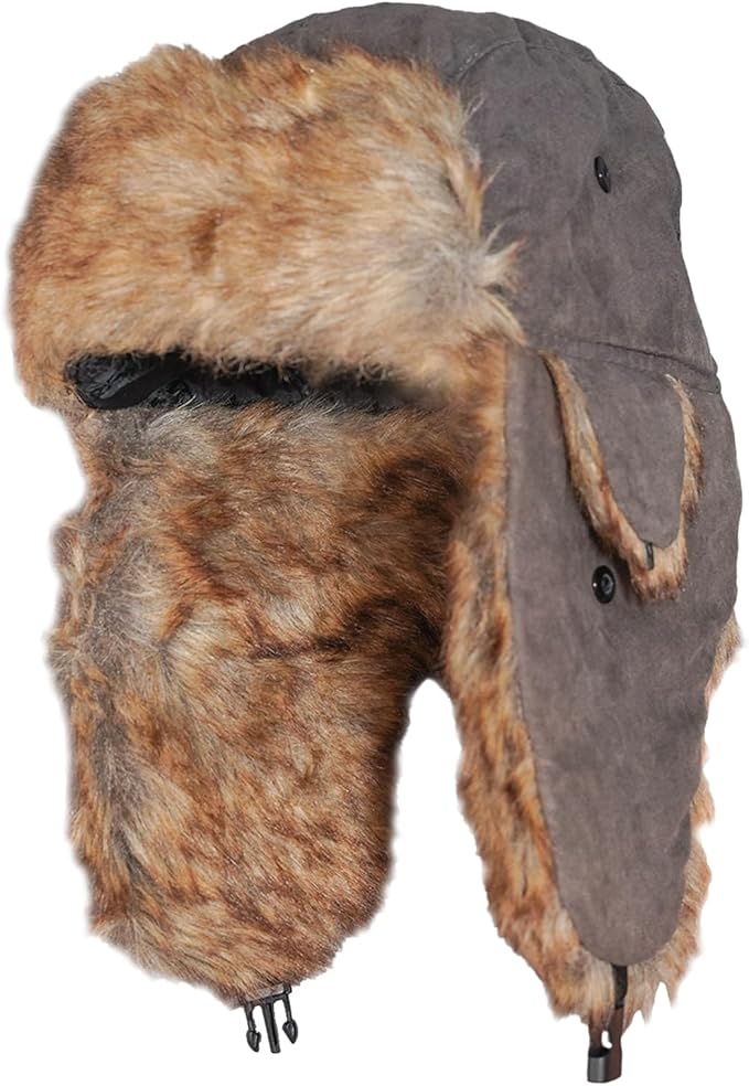 ONWAY Trapper Hat Winter Hats for Women Men with Faux Fur Ear Flaps