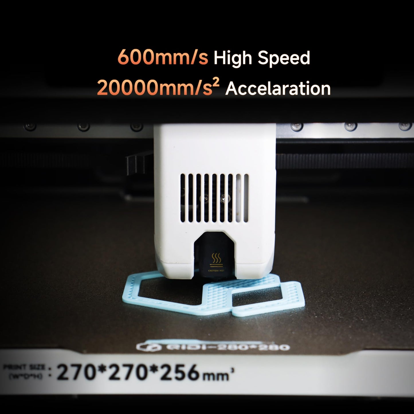 QIDI Q2C 3D Printer, Enclosed FDM with New Generation Leveling Sensor for Full Auto Leveling, 600mm/s High Speed, 270x270x256mm Build Volume, 370℃ Bimetal Hotend Unlock PPS-CF, from Beginner to Expert