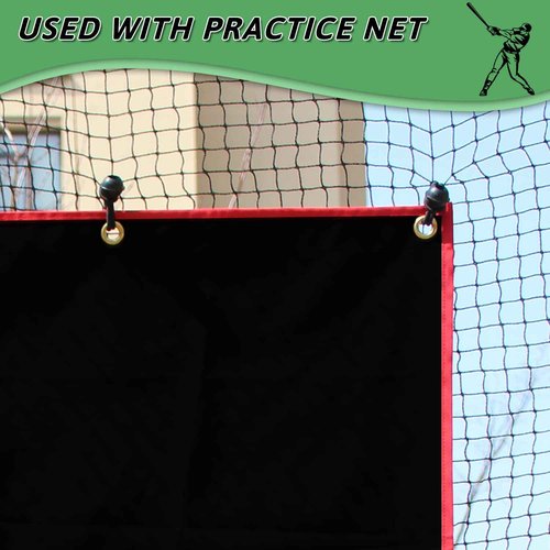 OKAYES Baseball Batting Cage Backstop, Baseball Vinyl Backstop, Baseball & Softball Backstop, Vinyl Backstop for Batting Cage, Heavy Duty Batting Cage Backstop, 6x8 Baseball Backstop for Batting Cage