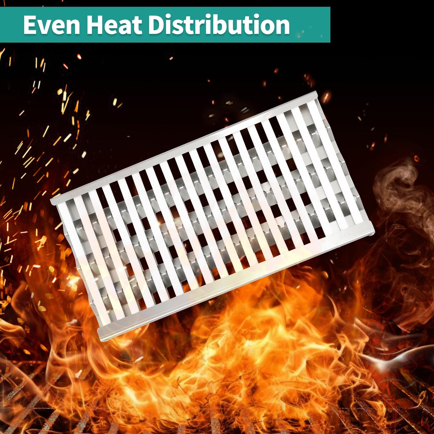 Meyafiny Ceramic Rod Radiant Tray for DCS Grill Parts Replacement Stainless Steel Grill Heat Plates Grill Burners Briquette Tray for 27DBQR, DCS36 BGB36-BQARL, DCS48 BGB48-BQARN, DCS27FS-BQR