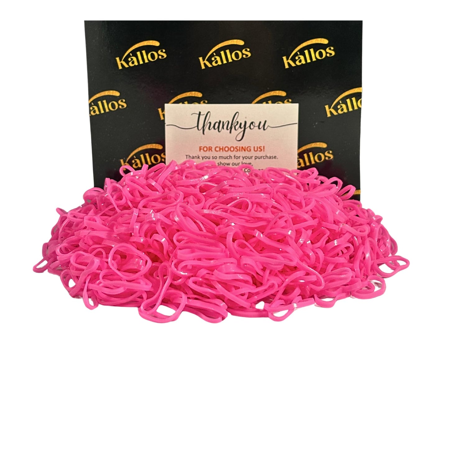 500 Pack Pink Rubber Bands for Hair - Durable, No-Damage Elastic Hair Ties for Babies, Toddlers, Kids & Adults | Non-Slip, Multi