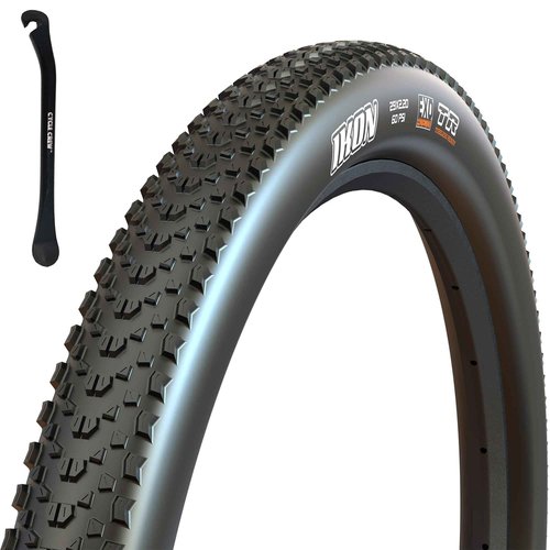 Ikon 26"x2.2" 3C MaxxSpeed Mountain Bike Tire with EXO Puncture Protection Bundle with Cycle Crew Tire Lever