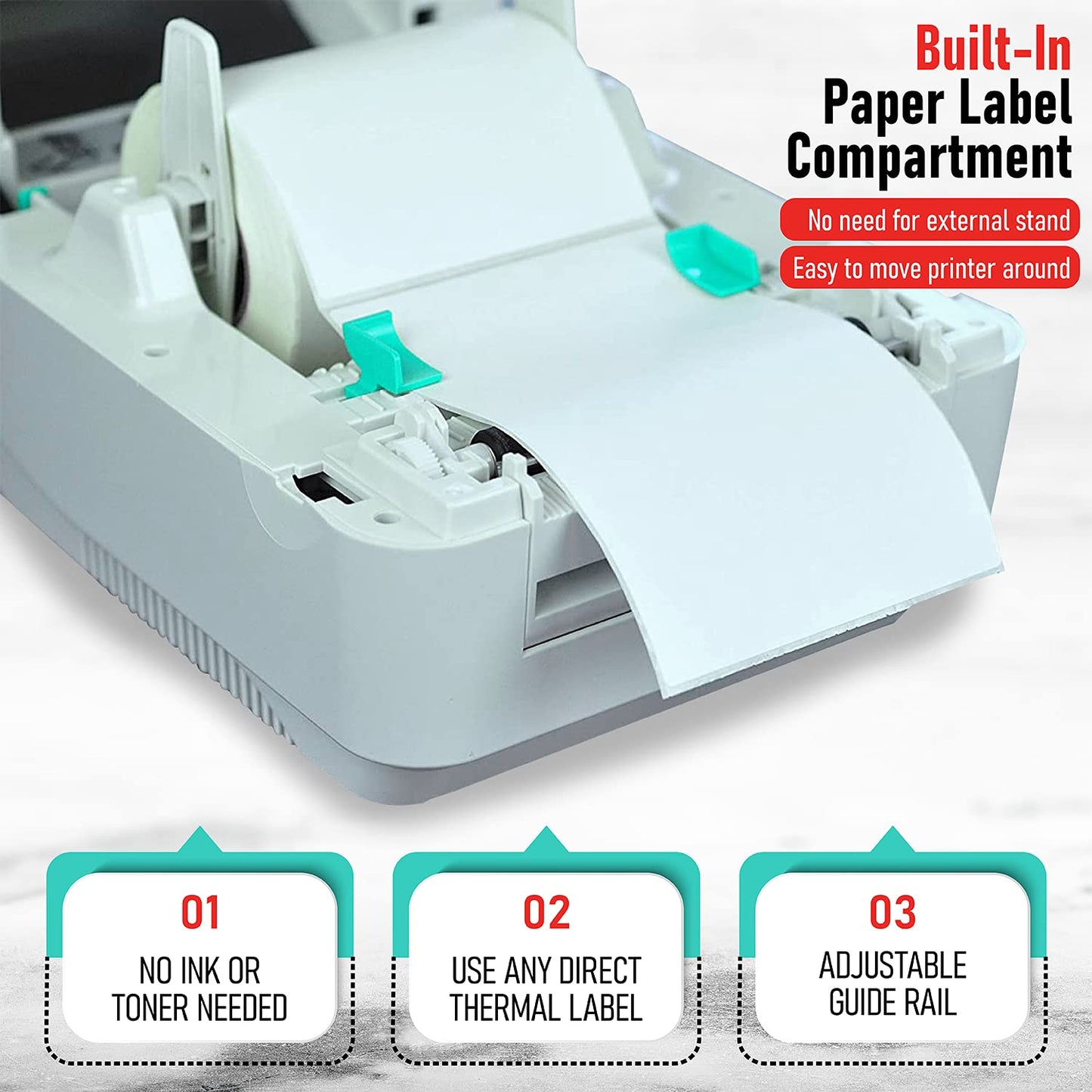 Arkscan 2054A-LAN Ethernet Network Shipping Label Printer for Windows Mac Chromebook iPhone & Android, Support Amazon Ebay Paypal Etsy Shopify ShipStation UPS USPS FedEx, 4x6 Direct Thermal