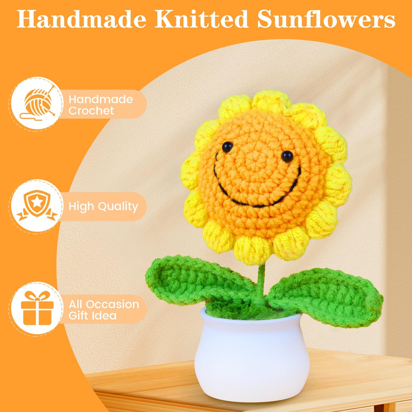 Sunflower Gifts Baskets for Women-7 Pcs Unique Happy Birthday Gifts for Sister, Fun Get Well Basket after Surgery for Female, Self Care Package for Teen girl, Cheer Up Set, Feel Better Sunshine Box