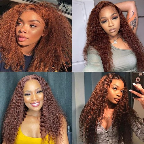 Giginger Bundles Human Hair 16 18 20 Inch Color 30 Light Brown Jerry Curly Wave Bundles Human Hair Unprocessed Quick Weave Soft Sewn In Hair Extensions for Black Women