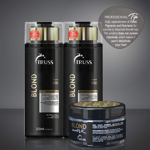TRUSS Blond Mask Bundle with Blond Conditioner with Violet Pigment