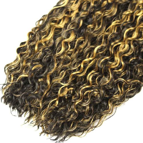 Habiliana Bundles Human Hair 18 20 22 Inch Jerry Curly P1B/27 Human Hair Bundles 12A Unprocessed Brazilian Virgin Quick Weave Hair Extensions for Black Women