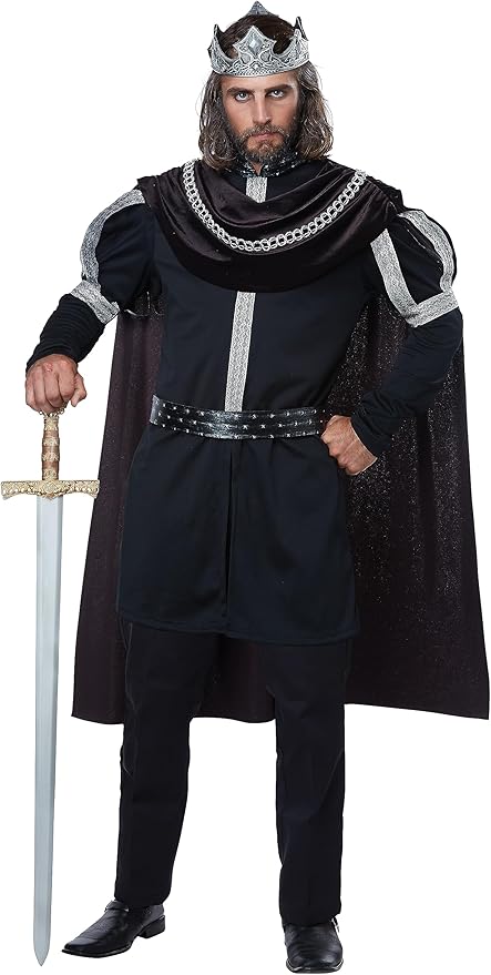 California Costumes Men's Dark Monarch - Adult Costume Adult Costume, Black/Silver, Small