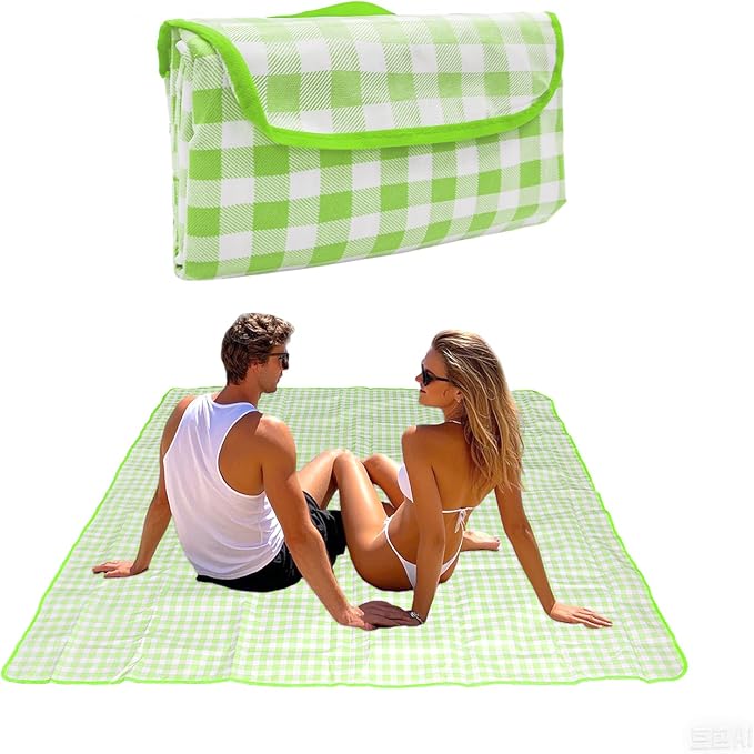 Outdoor Picnic Blanket,Extra Large Picnic Blanket Beach Blankets, Picnic Mat Waterproof Sand Proof Foldable Portable for O...