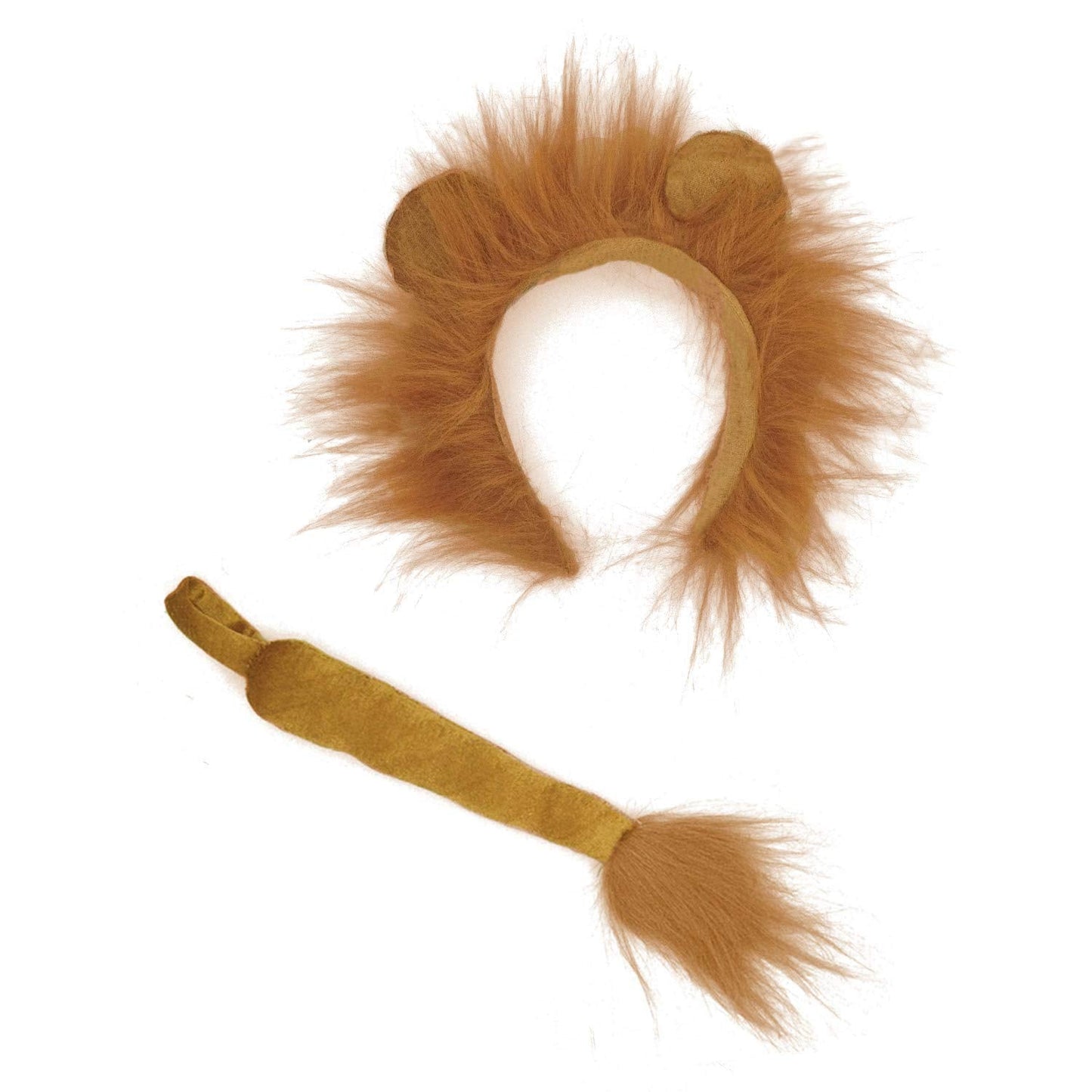 Feacole Lion Ears and Tail Set - Animal Themed Costume Headwear - For Teens - One Size - Dry Clean Only - 100% Polyester - Cosplay Accessories - Lion Cosplay