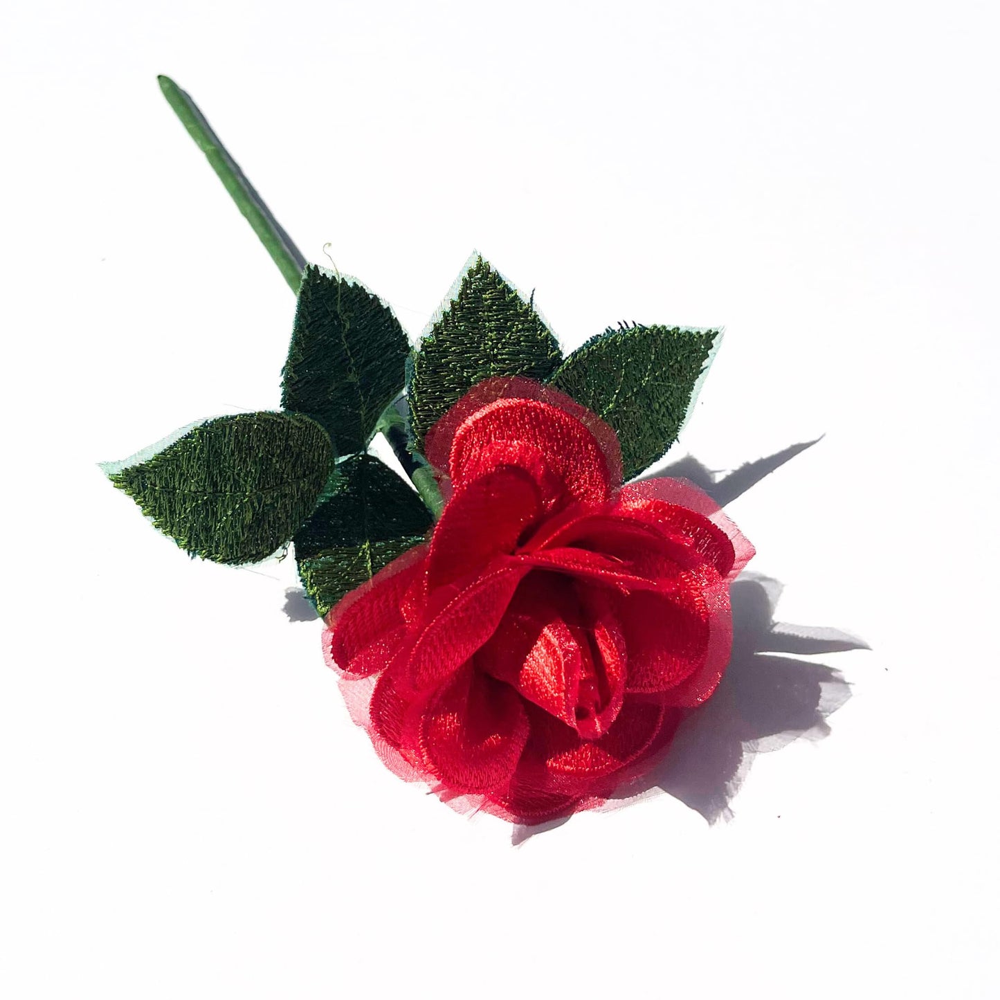Camellia Bees Lace Rose 13th Anniversary Flower for her, 13 Years Wedding Anniversary, Handmade Flower Gifts for Wife Husband Couple (13th Lace)