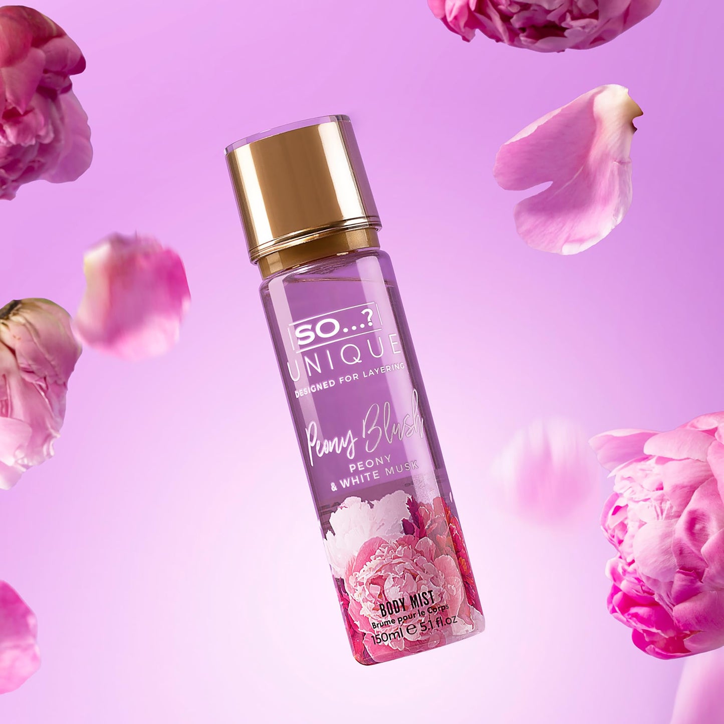 So...? Unique Body Mist - Peony Blush for Women - 5.1 oz Body Mist - Pack of 3