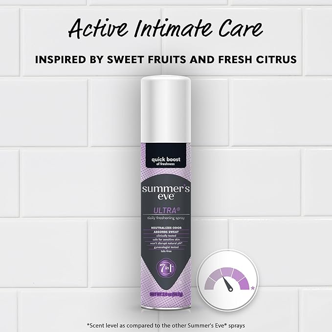 Summer's Eve Ultra Daily Active Feminine Spray, 2 oz, 3 Pack
