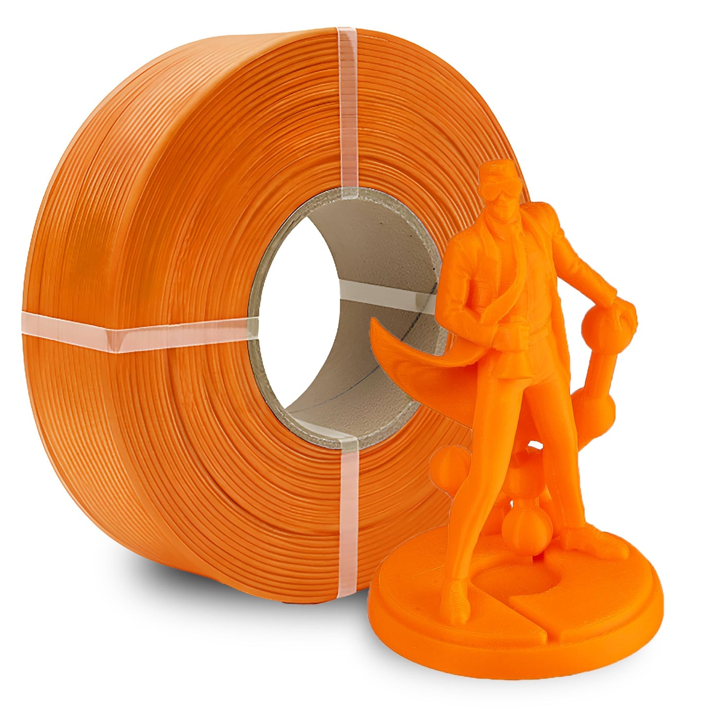 Polymaker Panchroma Refill Spool Orange PLA 3D Printing Filament Refill, Compatible with All Reusable Spools and All Major FDM 3