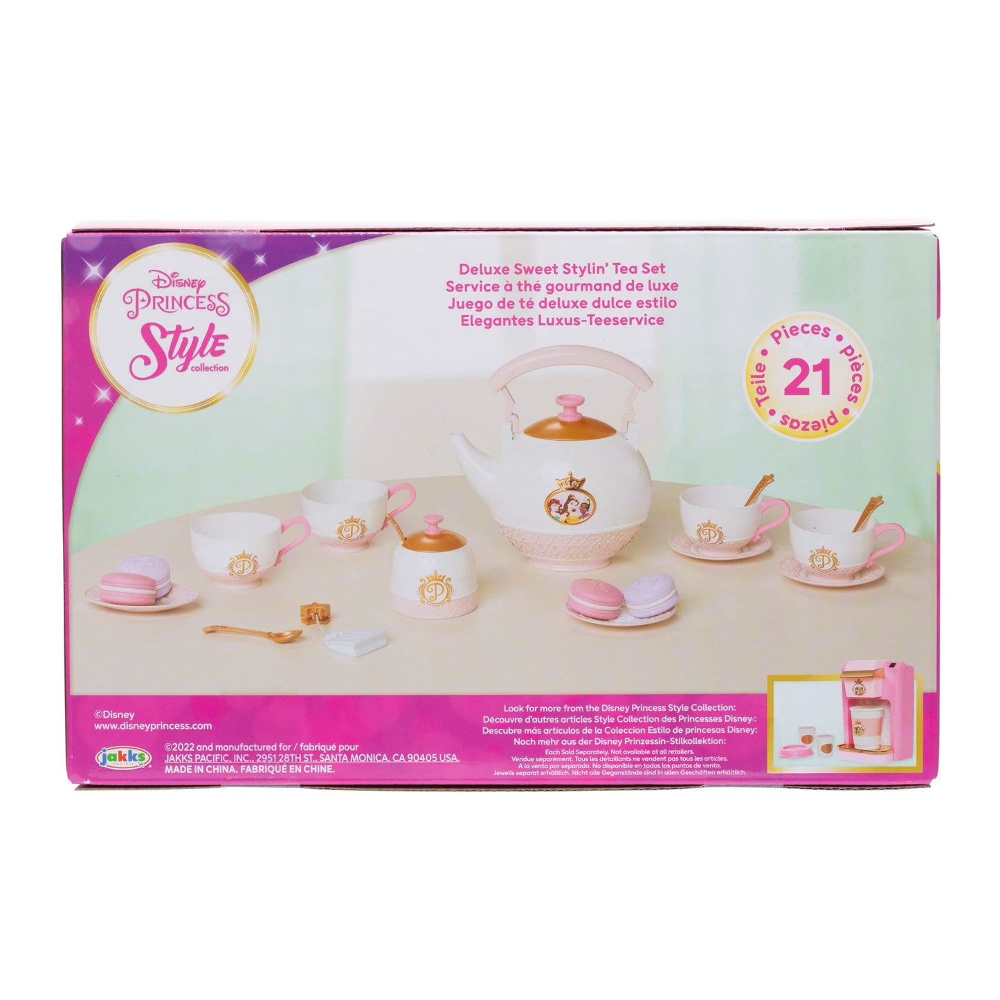 Disney Princess Style Collection Tea Set for 4! Includes 21 Pieces [Amazon Exclusive]