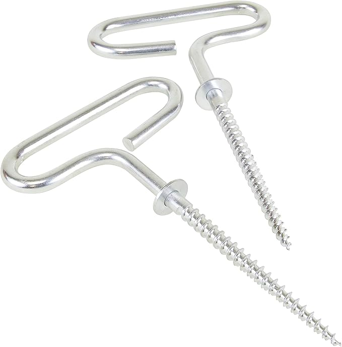 CLAM Outdoors 12571 Ice Shelter Anchor Kit – Heavy-Duty Windproof Tie-Downs for Extreme Stability – 2-Piece Set for All Hu...