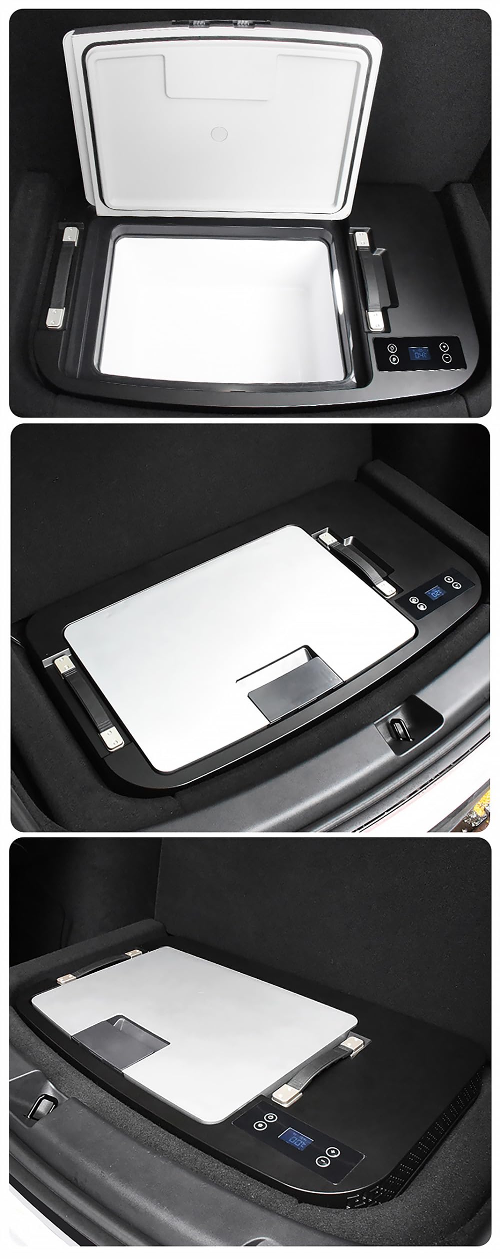 Tesstudio Model Y 2020-2025 Trunk 35L App Control Fridge Huge Car Refrigerator, Car Freezer for Tesla Model Y Juniper 2025+, -7.6℉-50℉ Trunk Portable Freezer for Camping Tailgating Road Trip Home