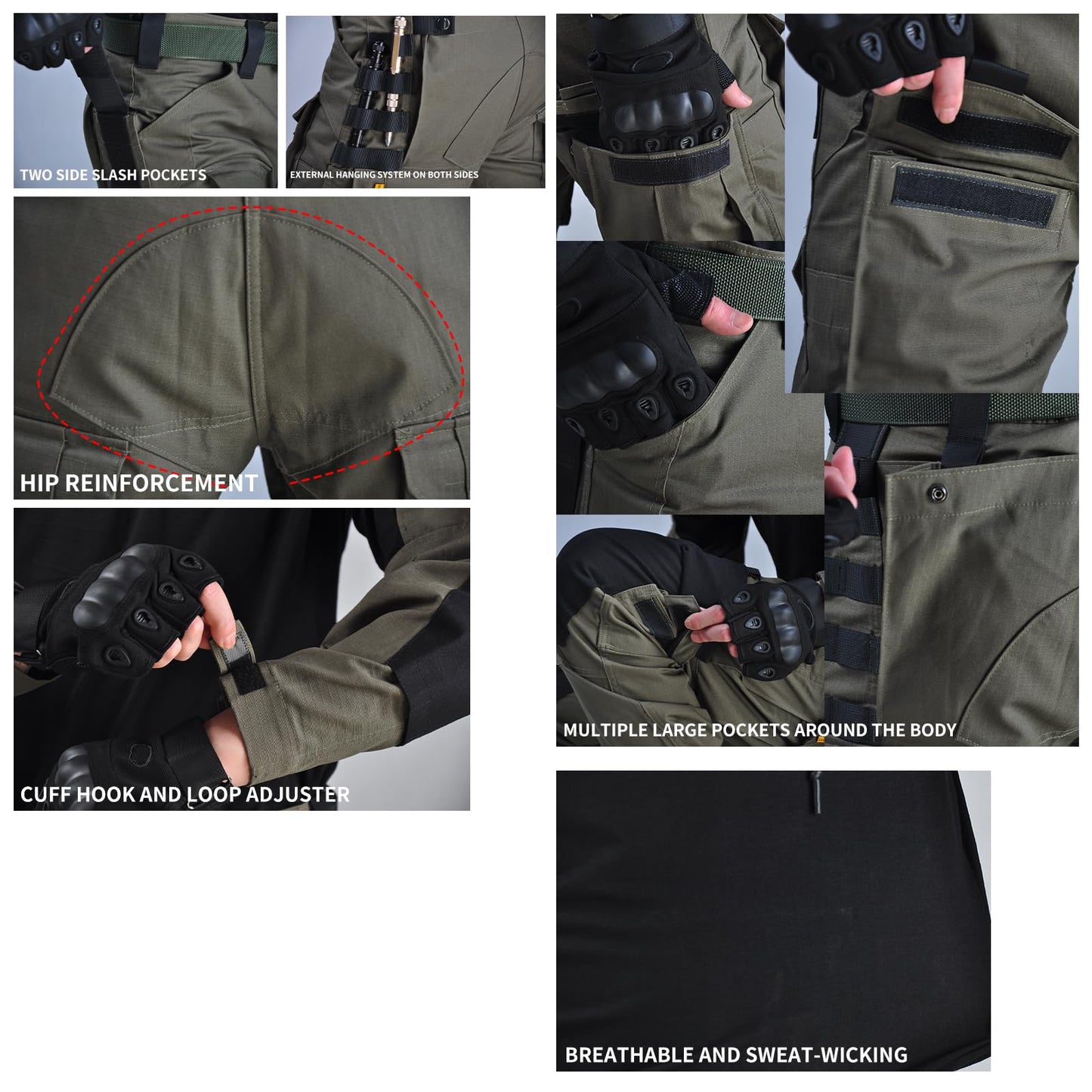 Men's Tactical Shirt, 1/4 Zip Long Sleeve Combat Shirt with Elow Pads, Tactical Hoodie with Pockets Blue
