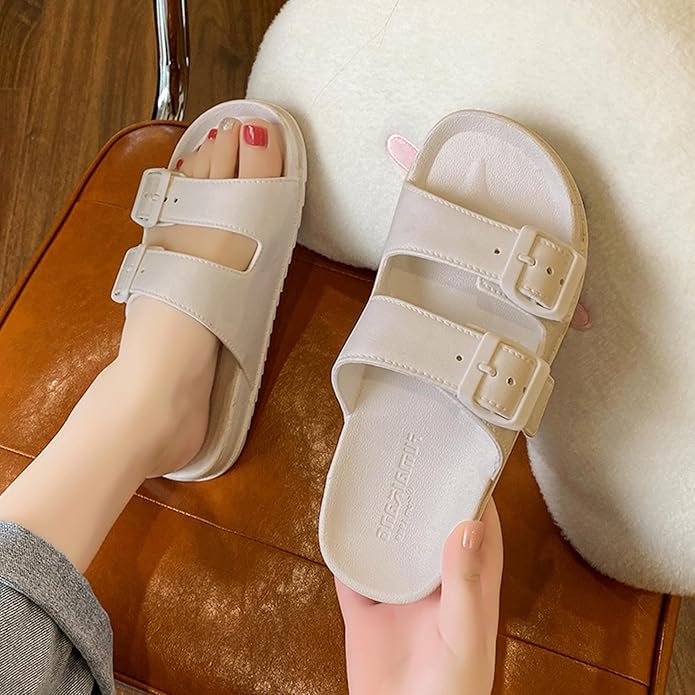 Comfortable Adjustable Sandals Lightweight Soft Outdoor Beach Slippers with Everyday Use,Sizes 5.5-10