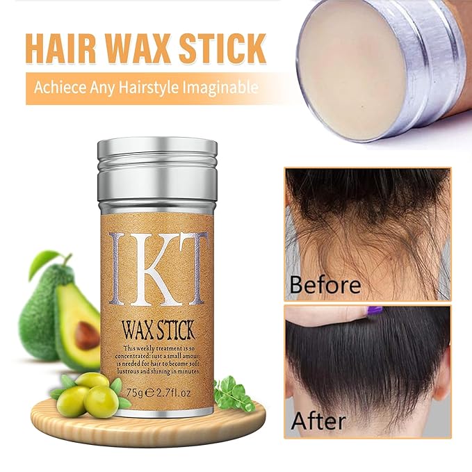 SUOFEIYA 6PCS Hair Finishing Stick Hair Wax Stick and Comb Refreshing and Not Greasy