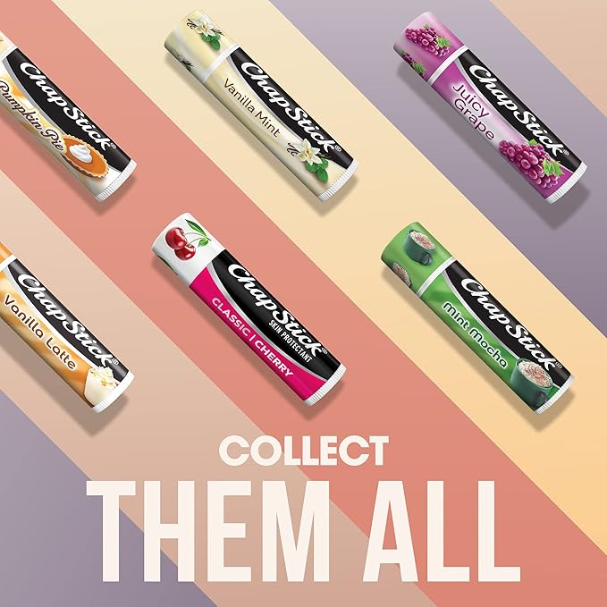 ChapStick Bulk Lip Balm, Classic Cherry 12-Count – Lip Moisturizer for Dry Lips, 0.15 Oz Ea