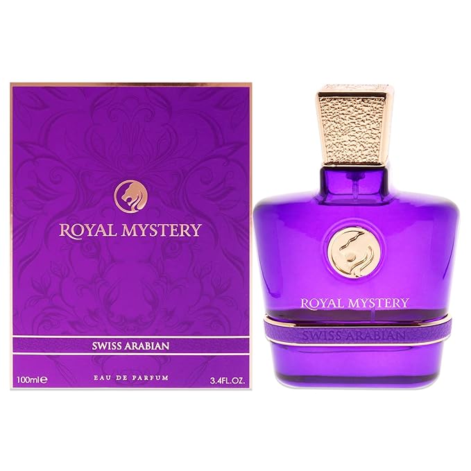 Swiss Arabian Royal Mystery - Luxury Products From Dubai - Long Lasting, Addictive Personal EDP Spray Fragrance - Seductive Signature Aroma - 3.4 Oz