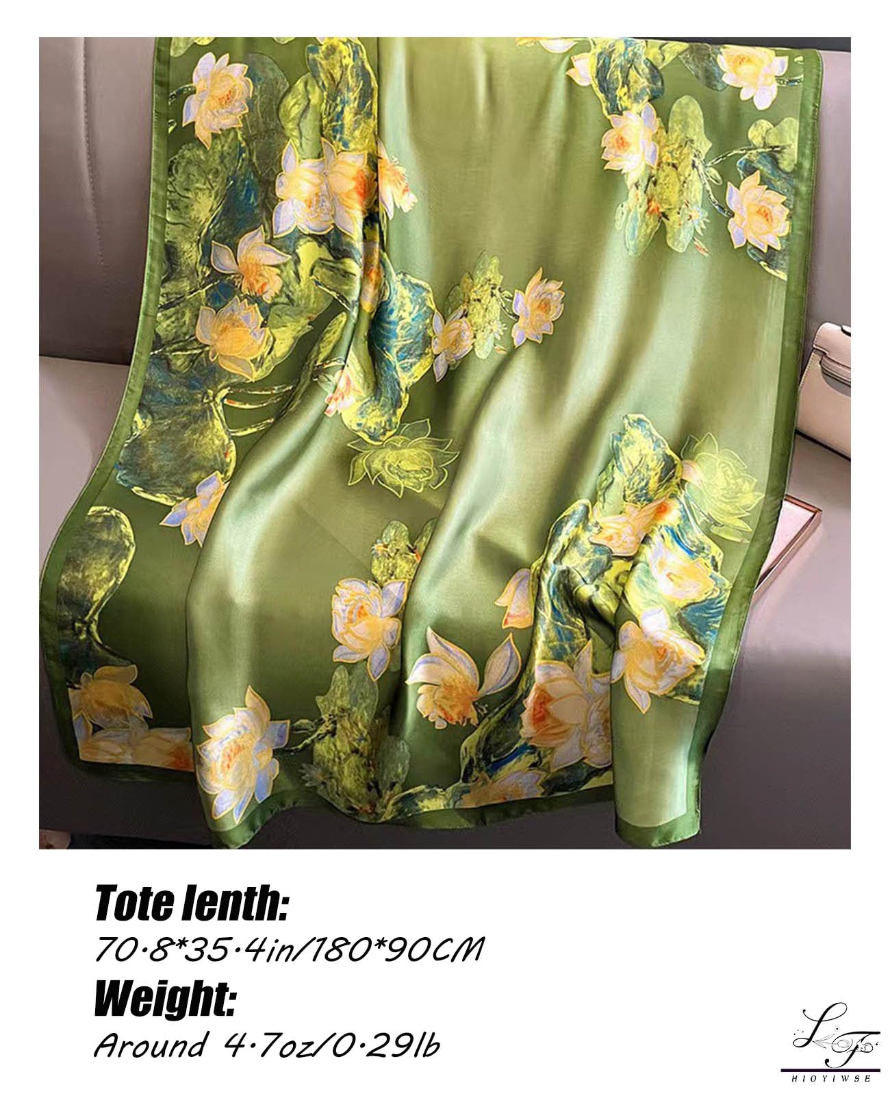 Hioyiwse Shawl Scarf For Women Lightweight Scarves Floral Pattern Formal Evening Dressesformal Shawl Summer Wraps Fashion Present E1
