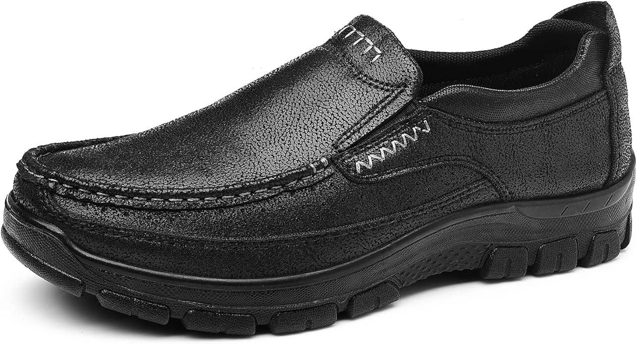 Coramtty Men's Slip on Loafers Casual Shoes Soft Lightweight Slippers Breathable Comfort Dress Shoes for Male Walking Flat...