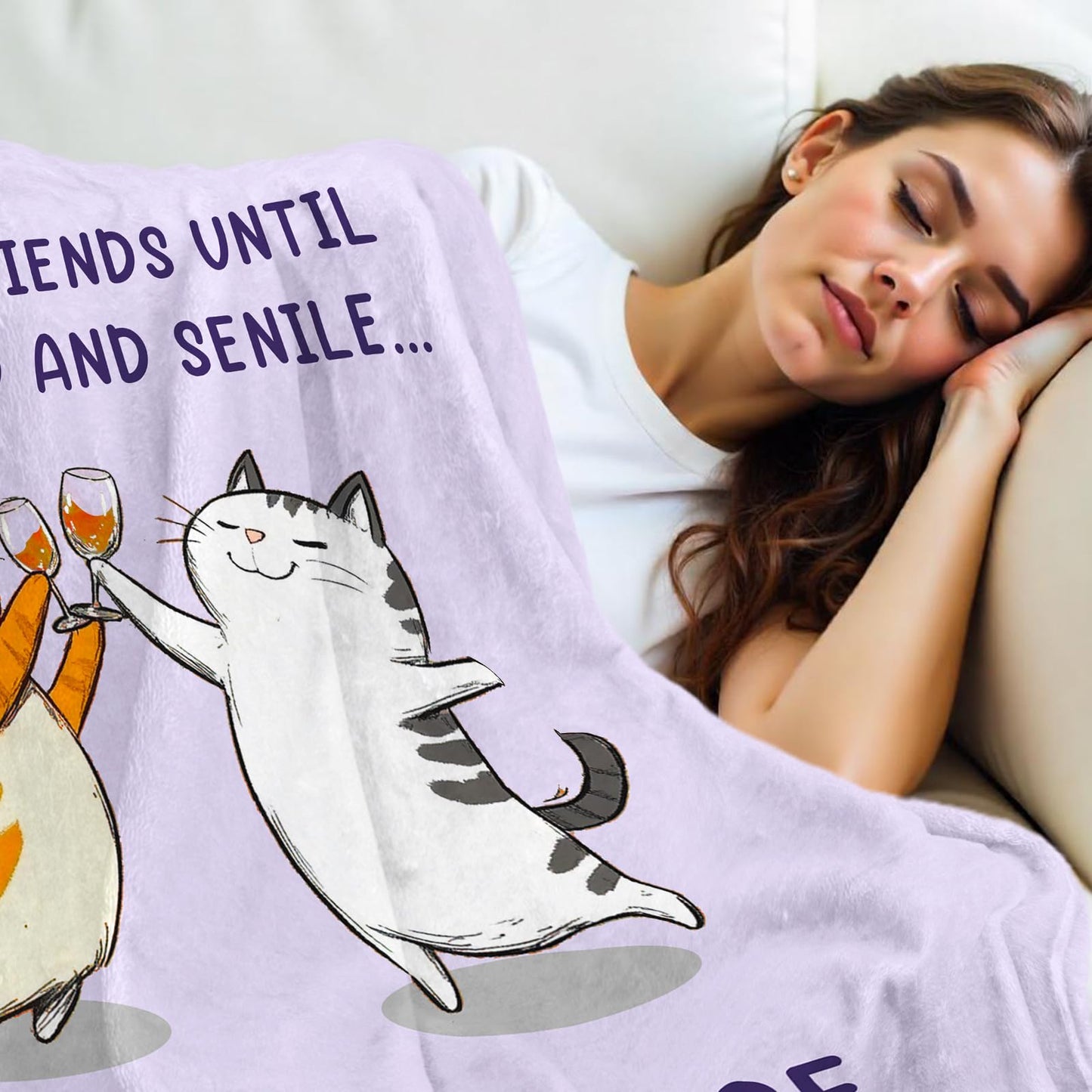 Best Friend Birthday Gifts for Women, Friendship Gifts for Women Friends, Graduation Christmas Birthday Gift for Best Friend Woman, Bestie, BFF, Soul Sister, Friendship Gift- Throw Blanket 60"x50"