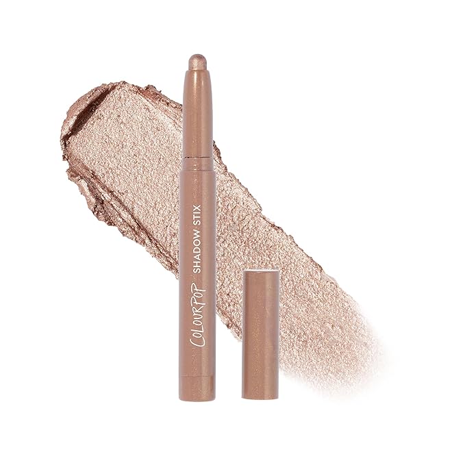 ColourPop Shadow Stix - Cream Eyeshadow Stick with Long-Lasting Color - Multi-Use Cream Makeup with a Built-In Sharpener & Precise Tip for Easy Application - Socialite (0.05 oz)