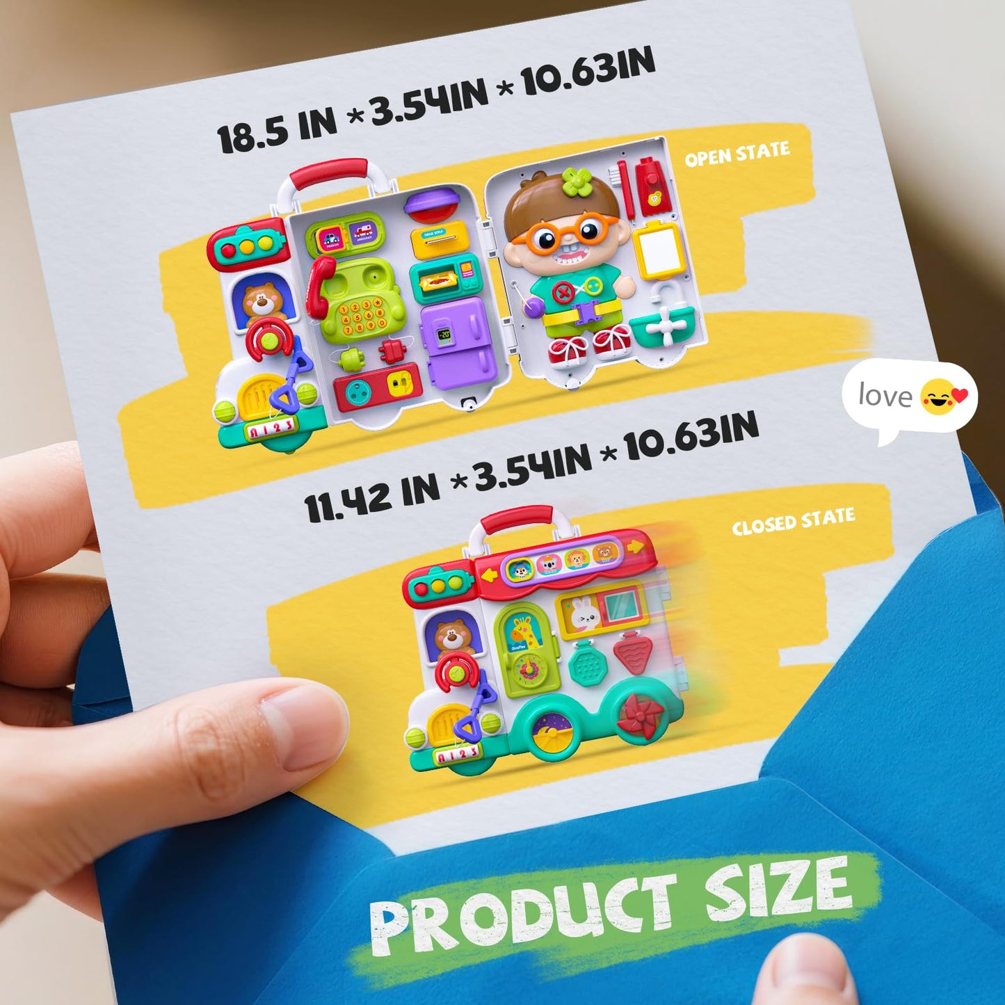 Vanvimen Busy Board Montessori Toys Gift for 1 2 Year Old Boys, Early Educational Montessori Toys for Toddler 1-3, Birthday Gifts Toy for 1 2 Year Old Boy, Ideas 1 Year Old Boys Birthday Gift Toy