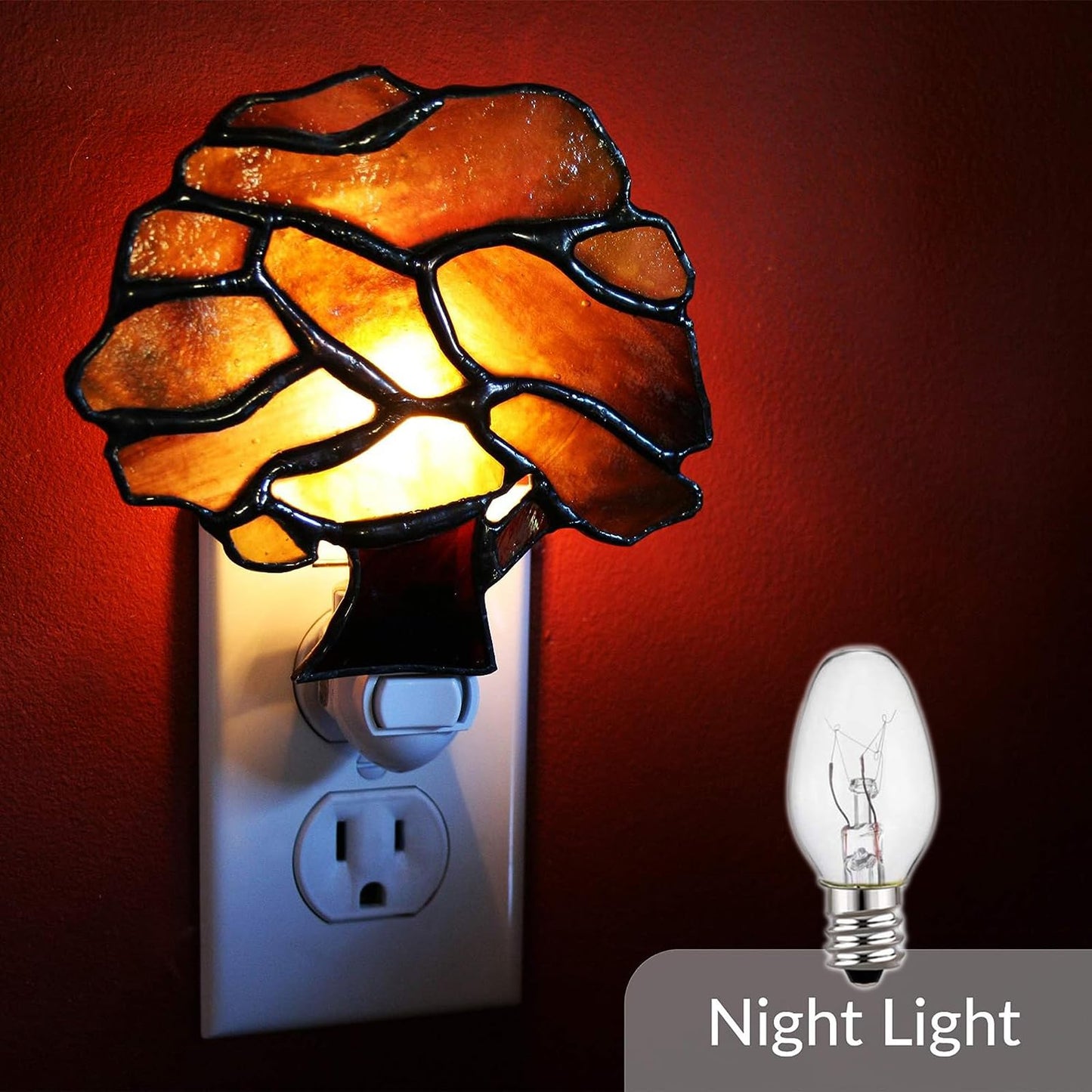 WokHok C7 Night Light Bulb 4 Watt,E12 Candelabra Base,15 Lumens,Small Light Bulb,Night Light Replacement Bulbs,Clear, Soft White - 12 Pack