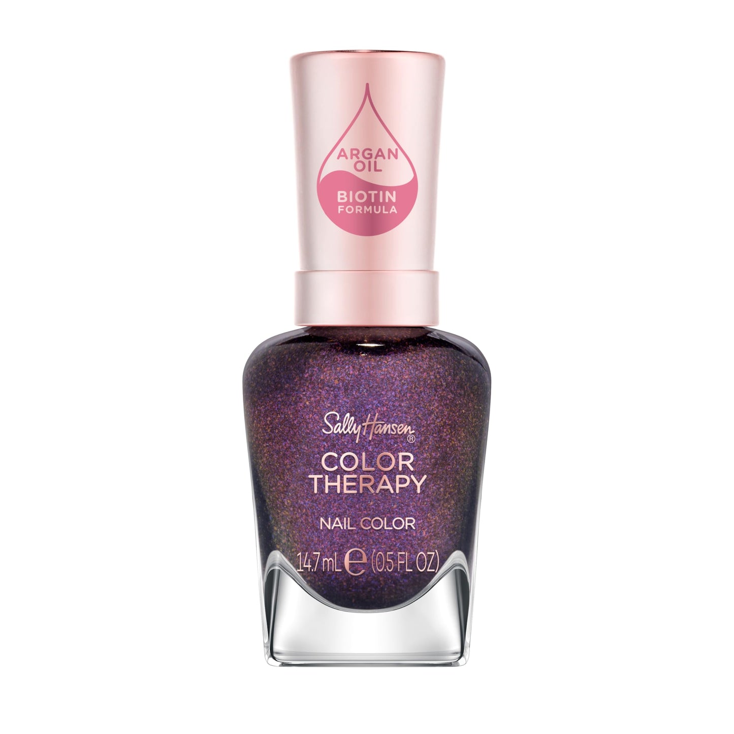 Sally Hansen Color Therapy, Royal Confidante, Argan Oil, Long Lasting, Healthy Nails, Purple Nail Polish
