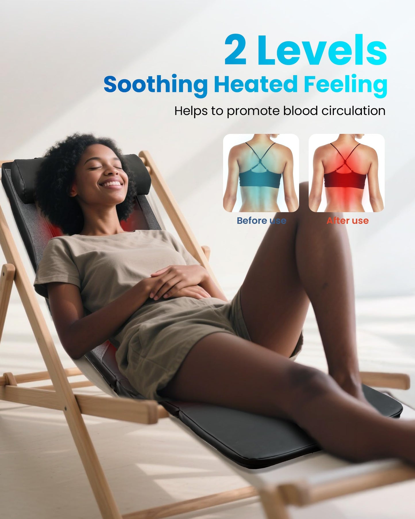 COMFIER FSA Full Body Massage Mat with Heat,HSA Eligible Shiatsu Back Massager for Pain Relief Deep Tissue Kneading&Vibration,Heating Chair Massage Pad for Recliner Sofa Bed,Father‘s Day Gift for Dad